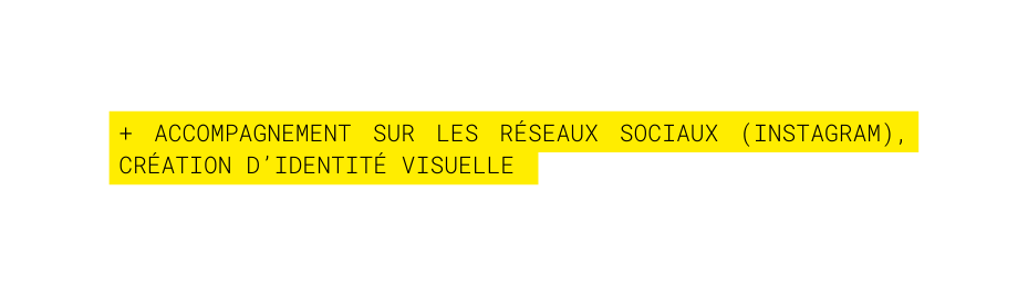 ACCOMPAGNEMENT SUR LES RÉSEAUX SOCIAUX INSTAGRAM CRÉATION D IDENTITÉ VISUELLE